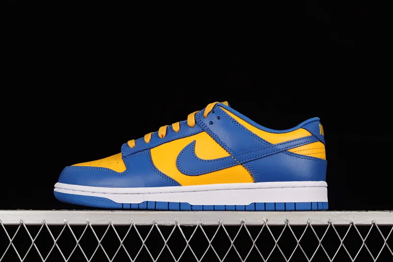 All Categories Nk SB Dunk Series Nk SB Dunk Low Low-top sneakers Foreign trade version Nk Dunk SB Low Blue and yellow color matching SB smashed backboard fashion casual sneakers DD1391-402